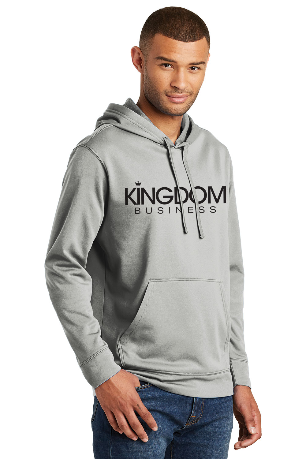 Kingdom Business Performance Fleece Pullover Hooded Sweatshirt - ShooPrints